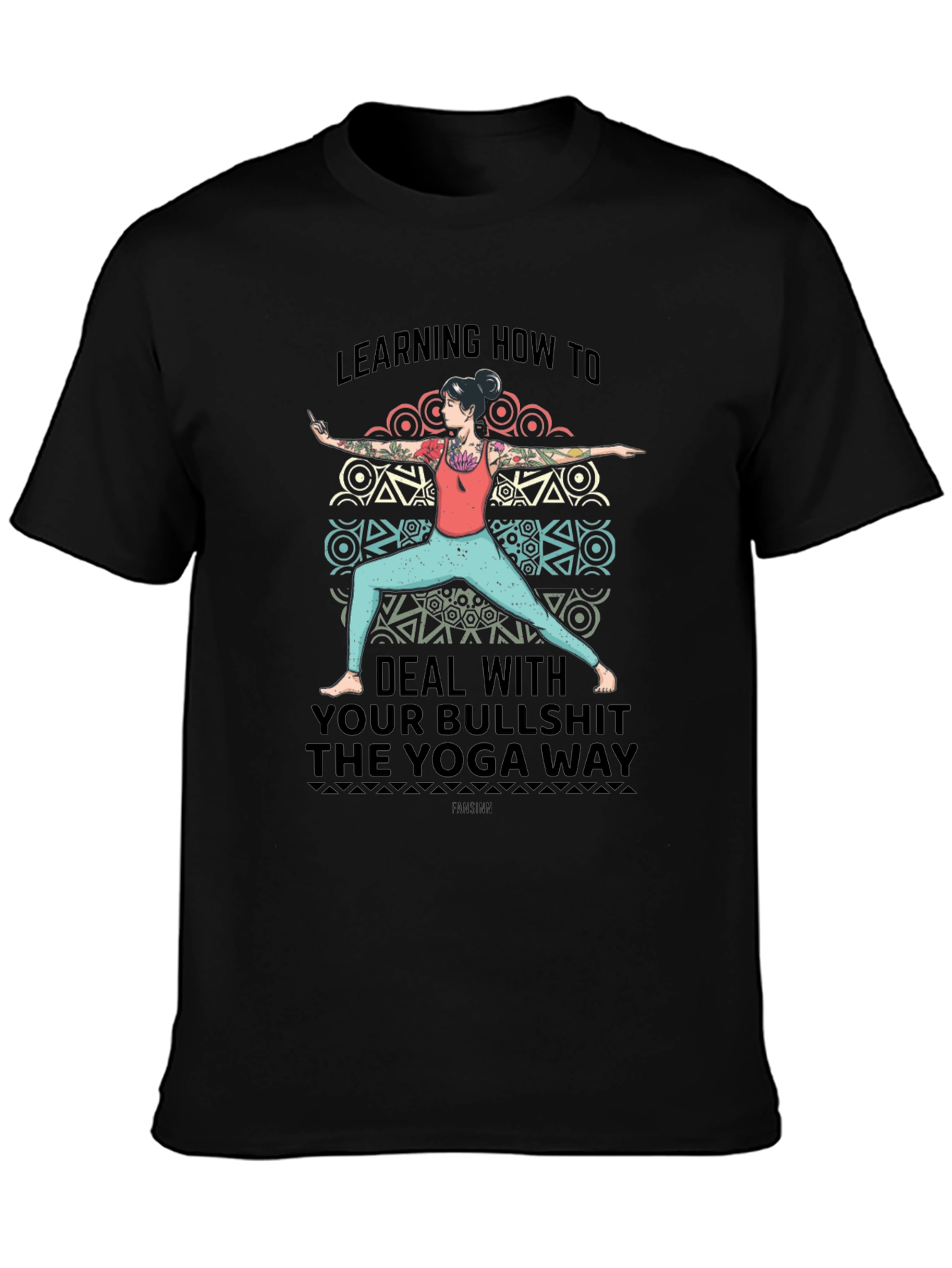 Yoga Way Graphic Tee - Deal with Bullshit