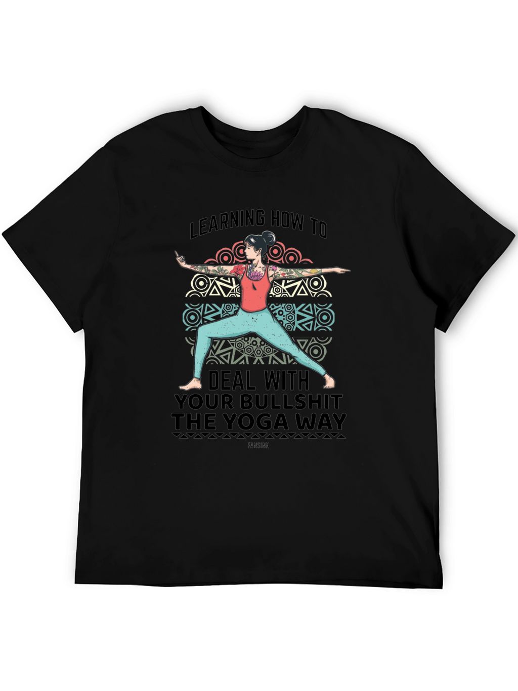 Yoga Way Graphic Tee - Deal with Bullshit