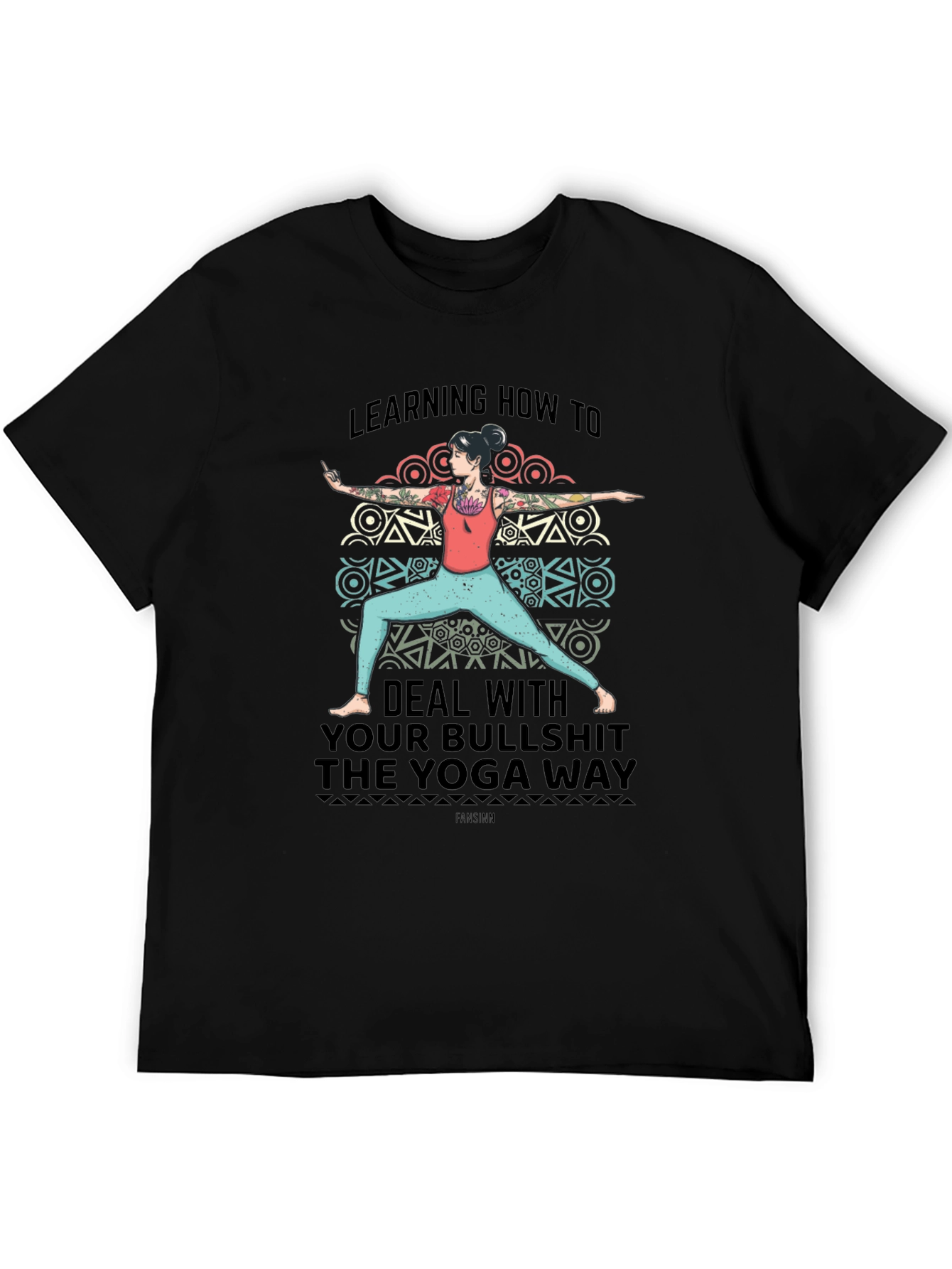 Yoga Way Graphic Tee - Deal with Bullshit