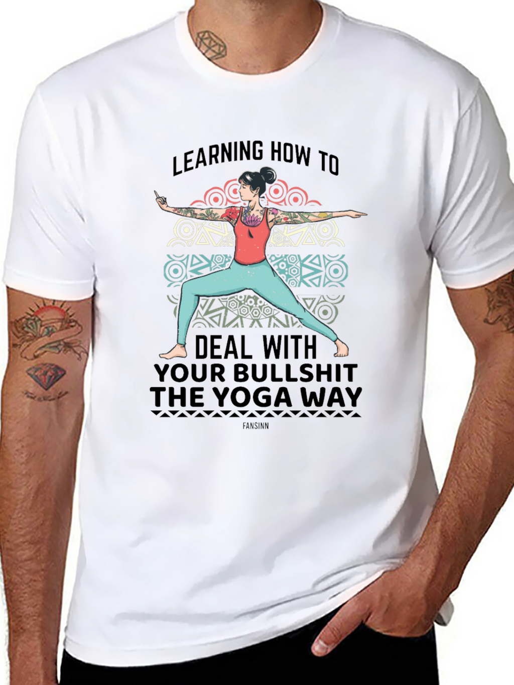 Yoga Way Graphic Tee - Deal with Bullshit