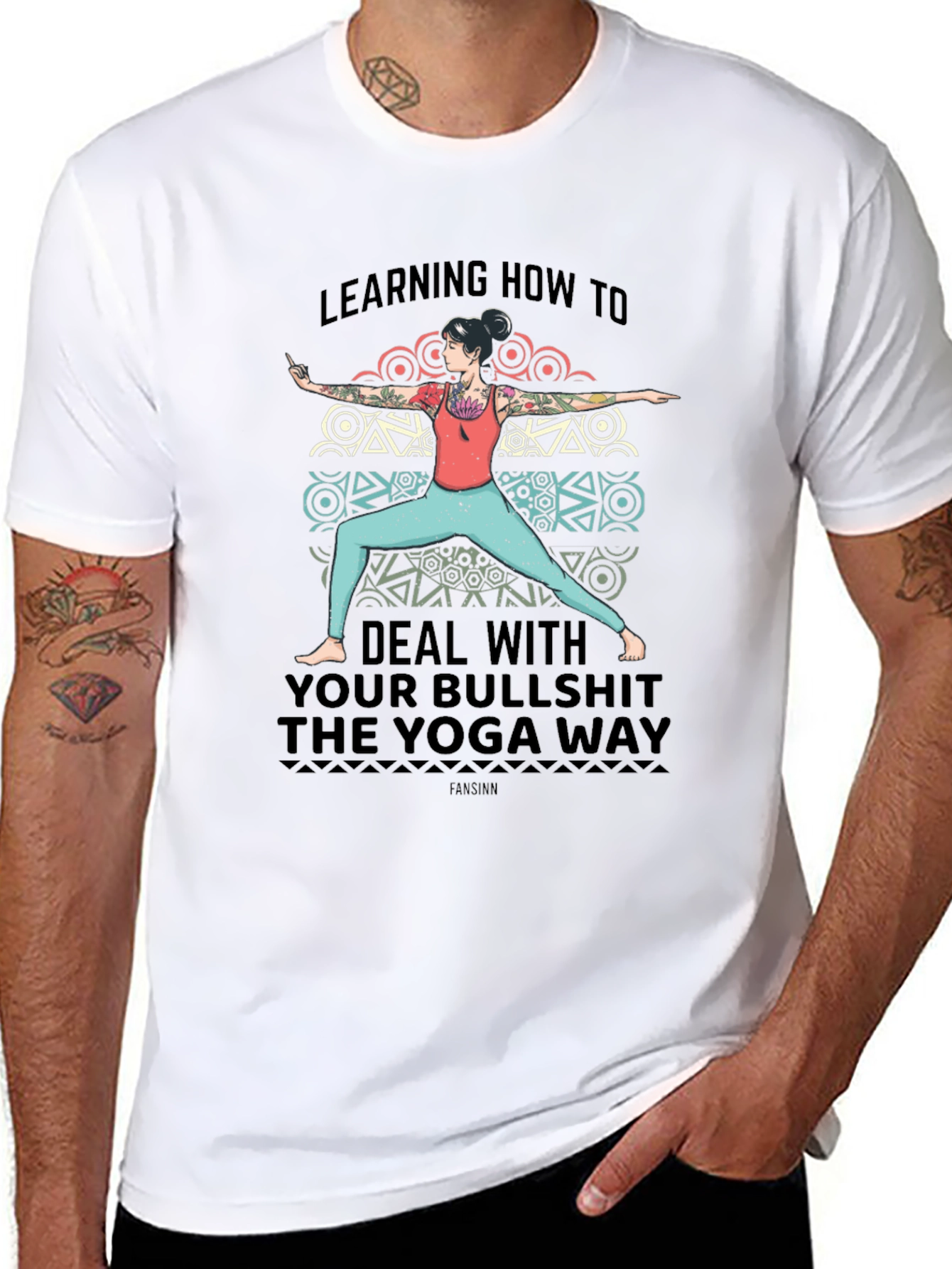 Yoga Way Graphic Tee - Deal with Bullshit
