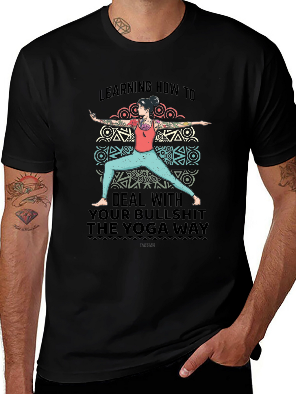 Yoga Way Graphic Tee - Deal with Bullshit