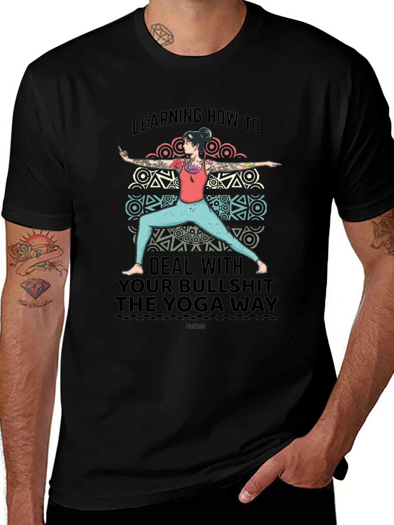 Yoga Way Graphic Tee - Deal with Bullshit