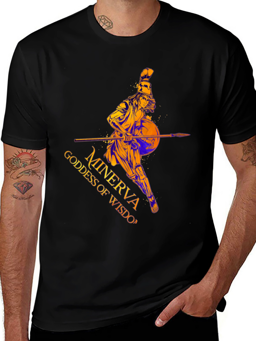 Minerva Goddess of Wisdom Graphic T-Shirt
