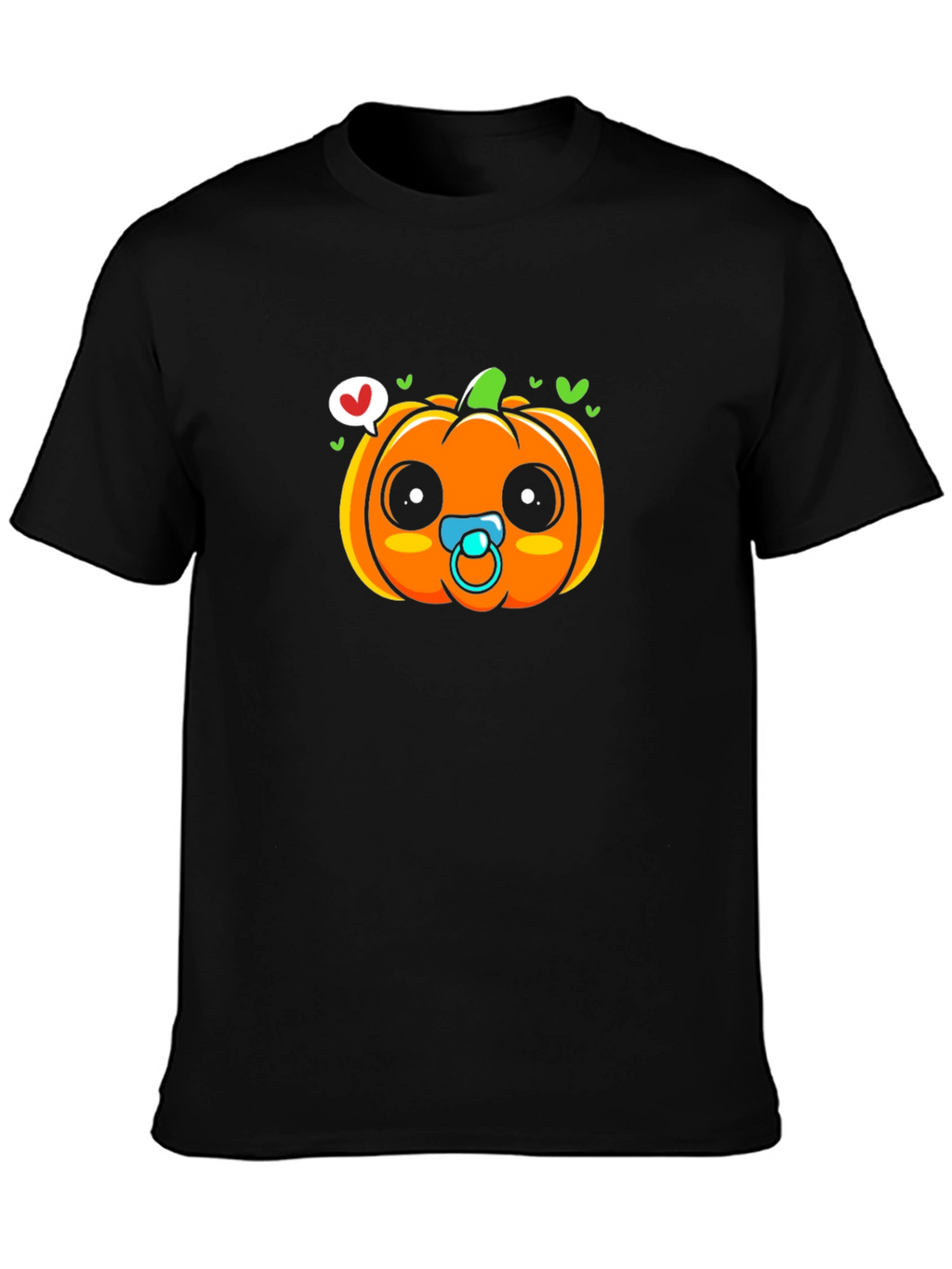 Cute Pumpkin Baby Pacifier T-Shirt - Halloween Apparel