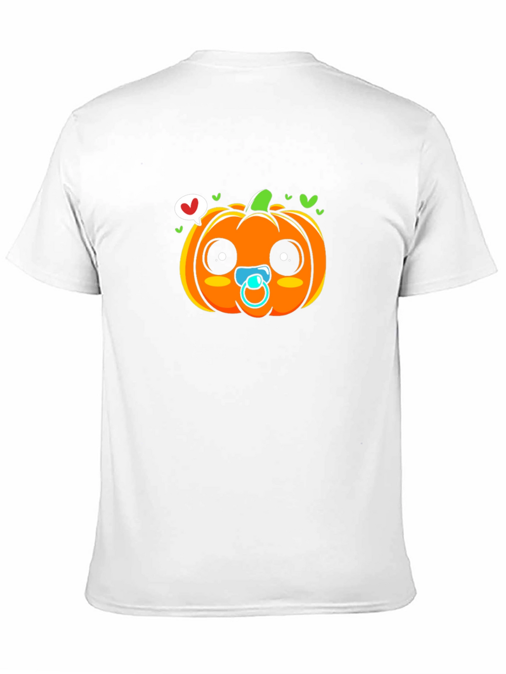 Cute Pumpkin Baby Pacifier T-Shirt - Halloween Apparel