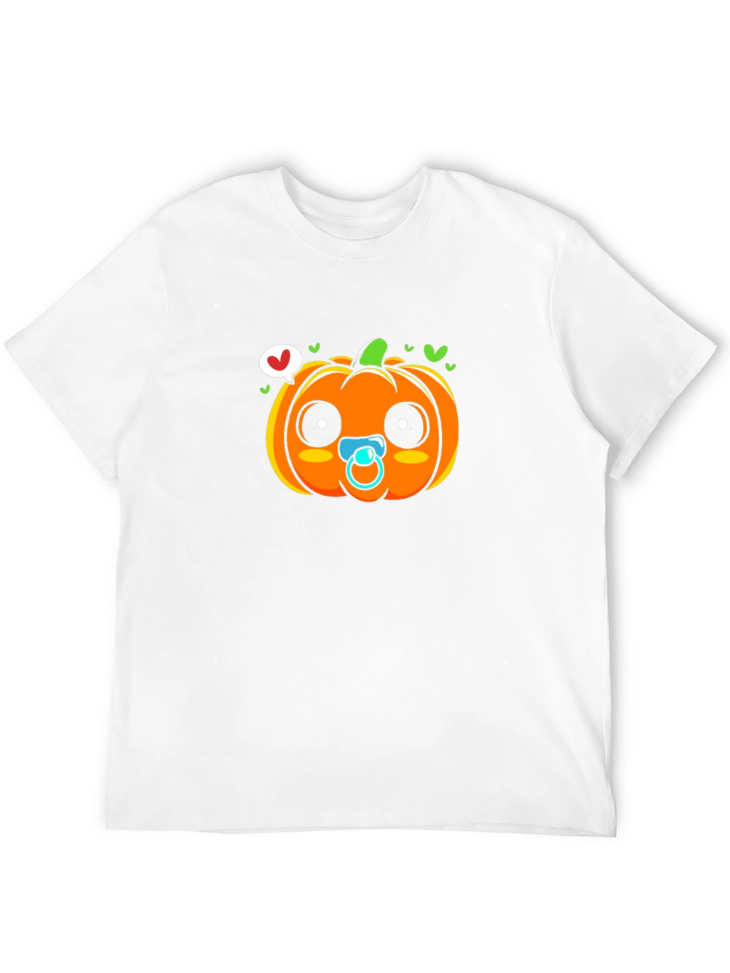 Cute Pumpkin Baby Pacifier T-Shirt - Halloween Apparel