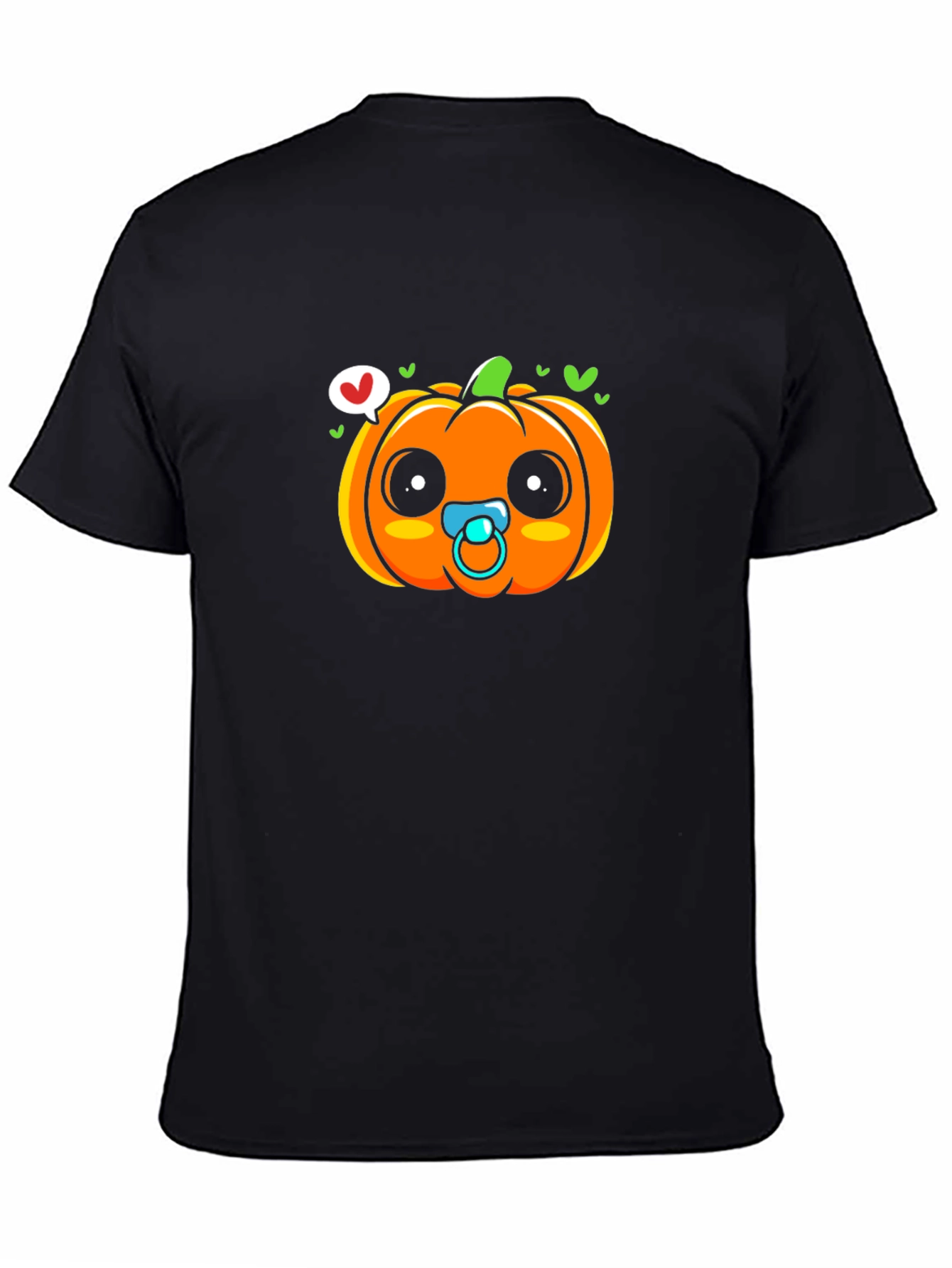 Cute Pumpkin Baby Pacifier T-Shirt - Halloween Apparel