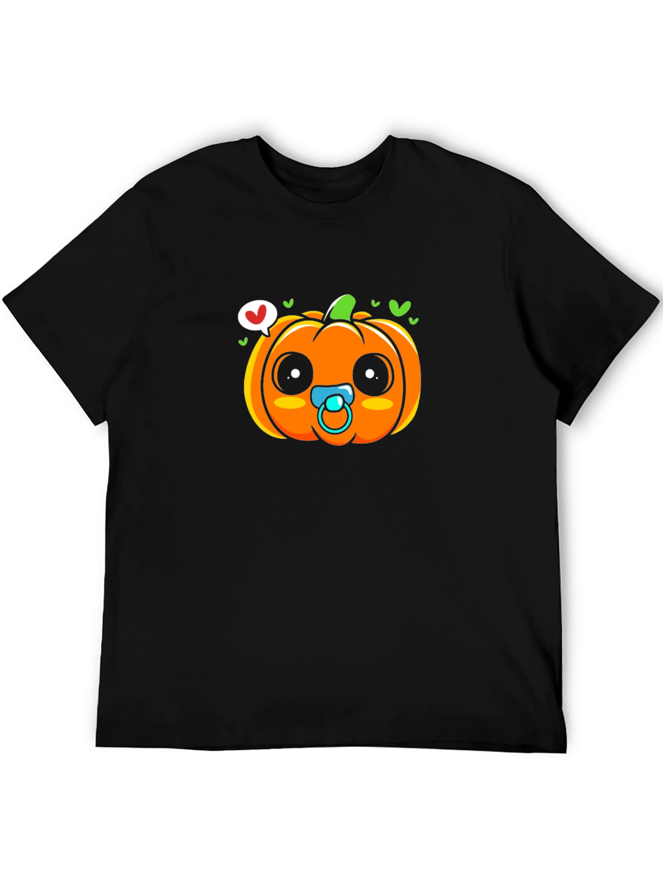 Cute Pumpkin Baby Pacifier T-Shirt - Halloween Apparel
