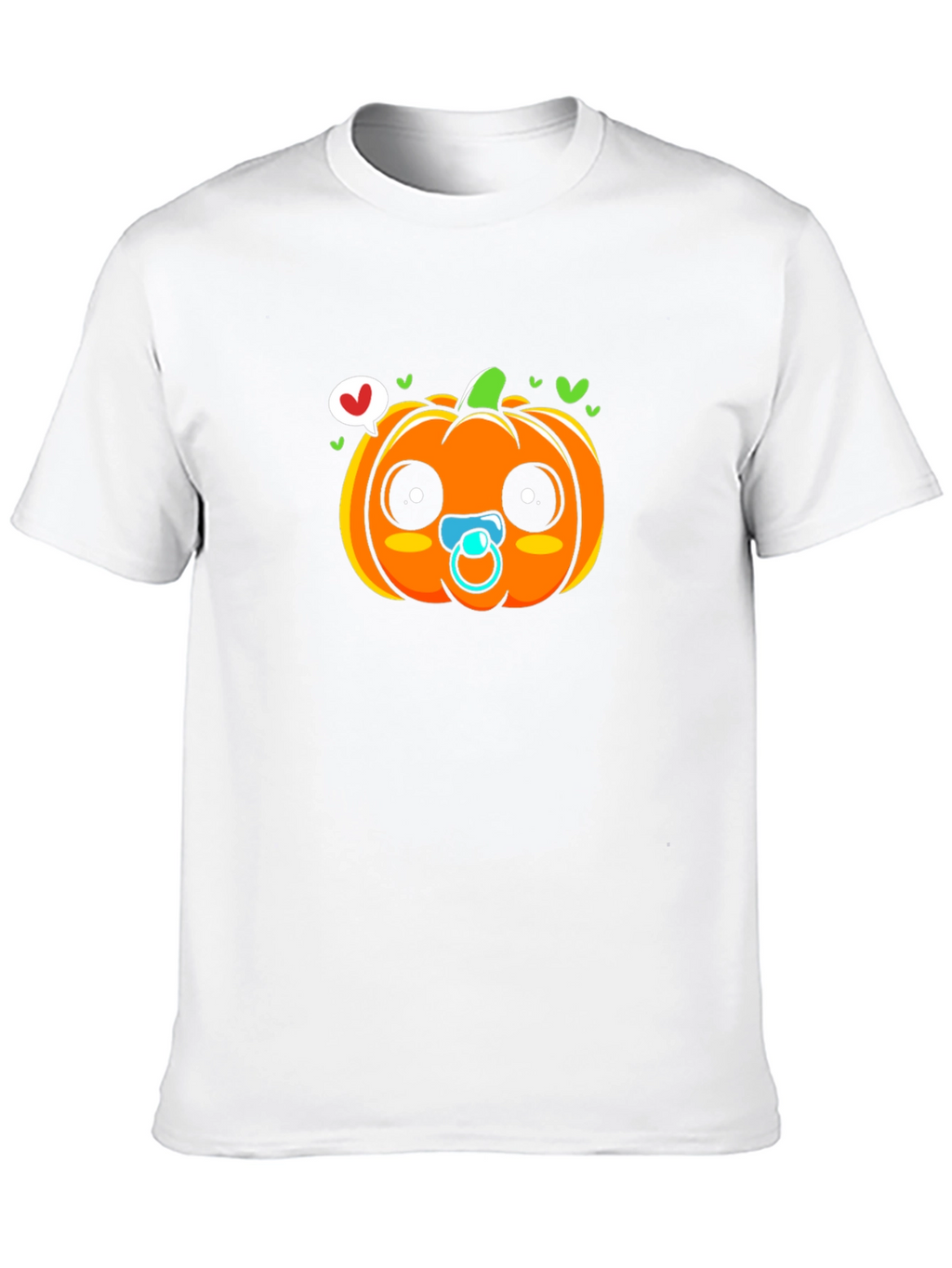 Cute Pumpkin Baby Pacifier T-Shirt - Halloween Apparel