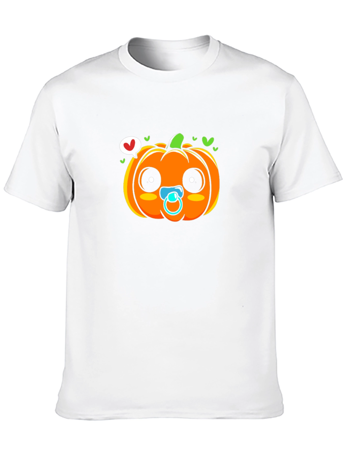 Cute Pumpkin Baby Pacifier T-Shirt - Halloween Apparel