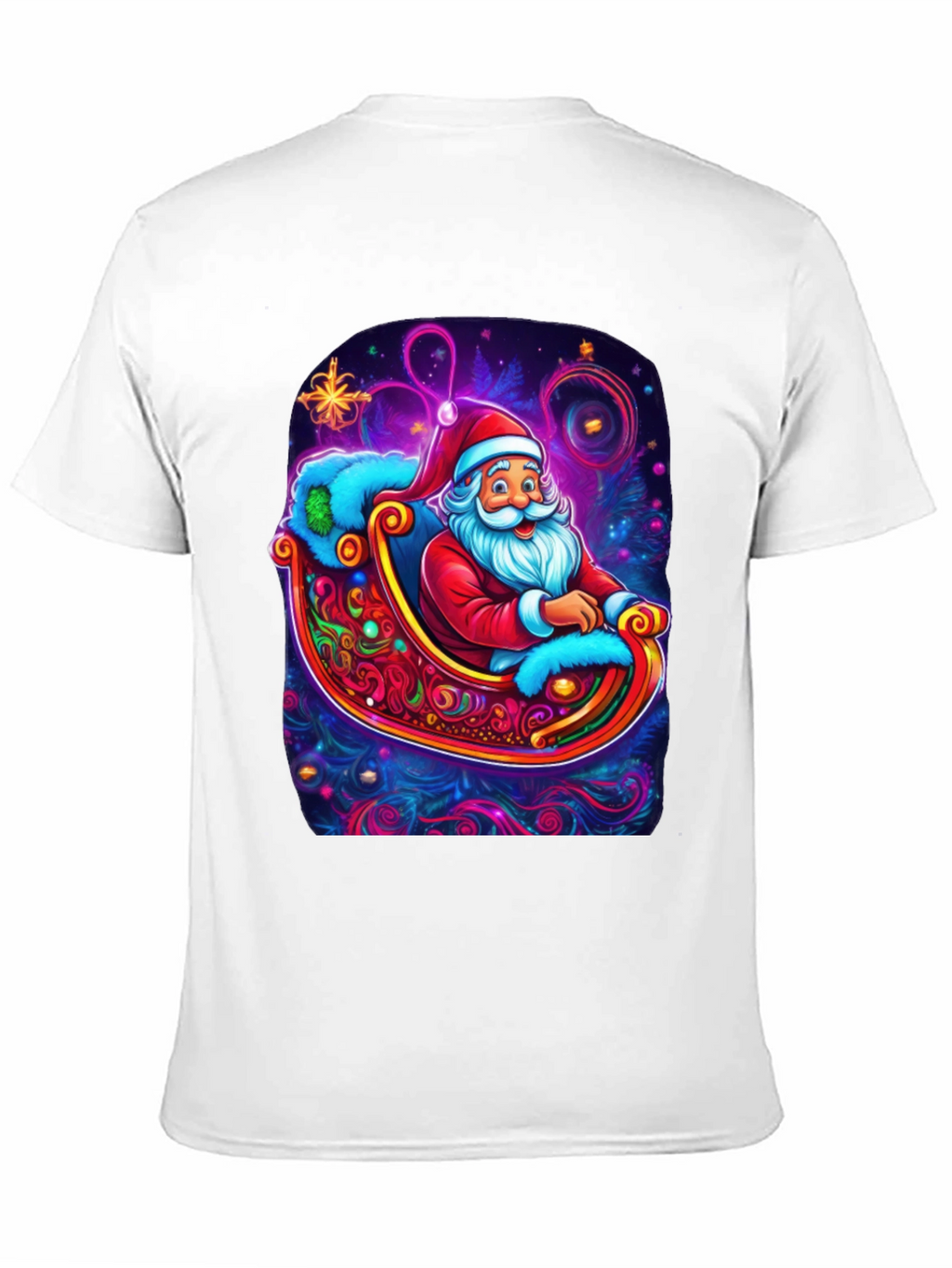 Santa Sleigh Graphic Tee - Holiday Cheer