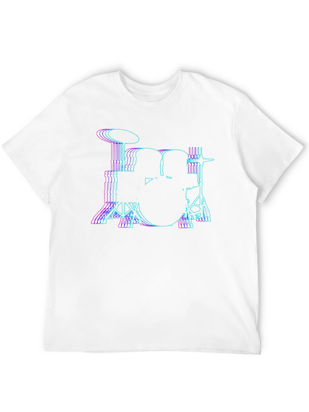 Vaporwave Drum Kit T-Shirt - Black