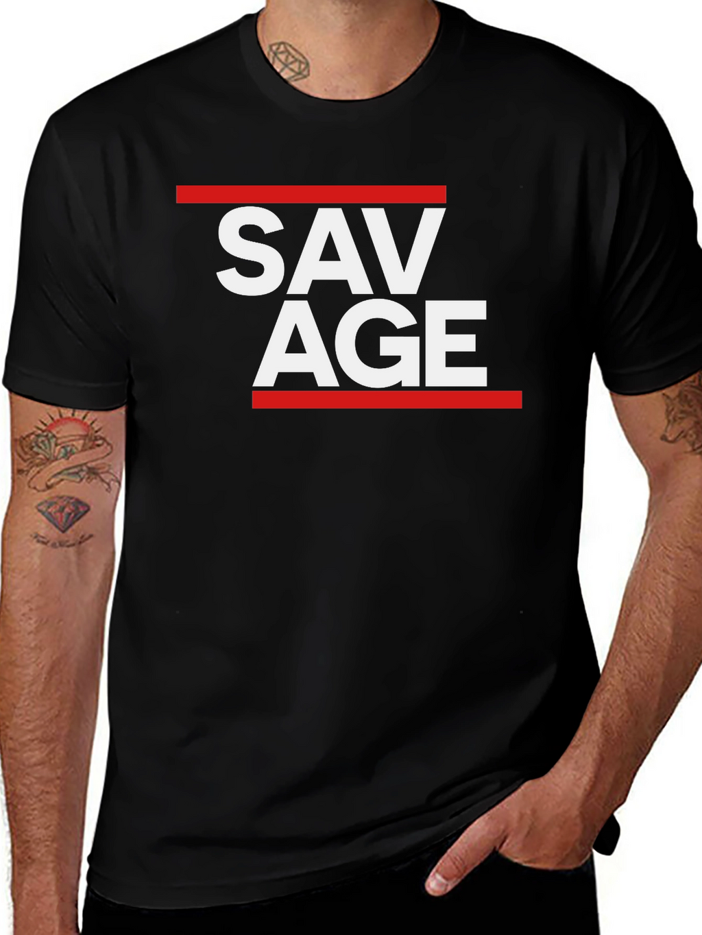 Savage Graphic Tee - Bold Streetwear Style