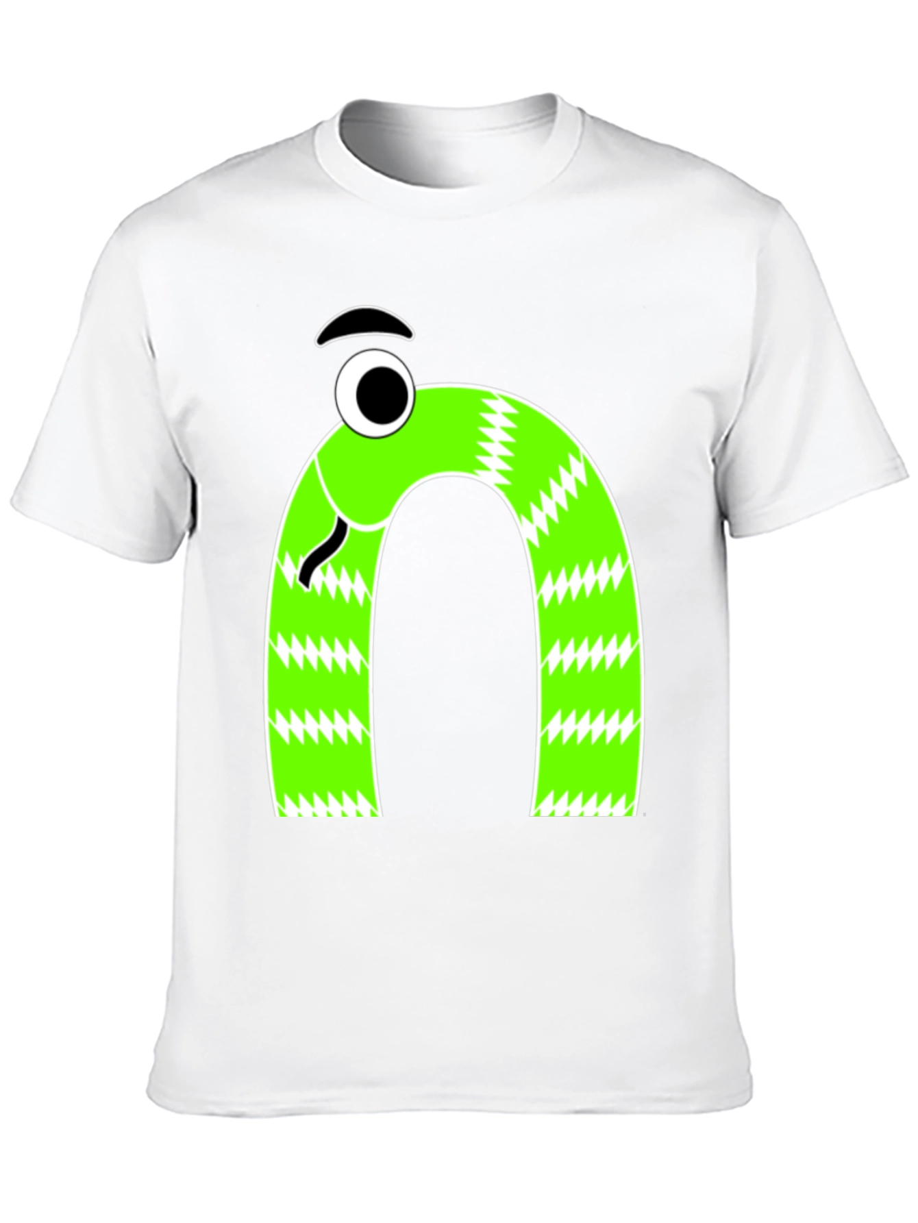 Funny Snake Graphic Tee - Mens Black T-Shirt