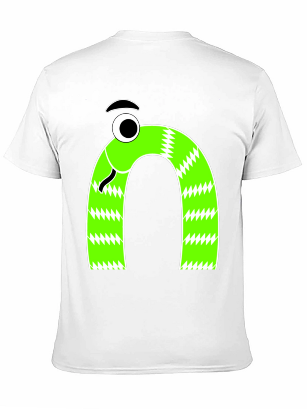 Funny Snake Graphic Tee - Mens Black T-Shirt