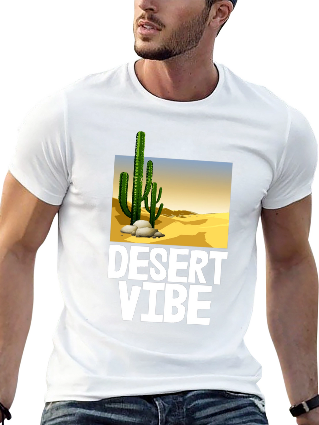 Desert Vibe Graphic T-Shirt - Trendy Casual Wear