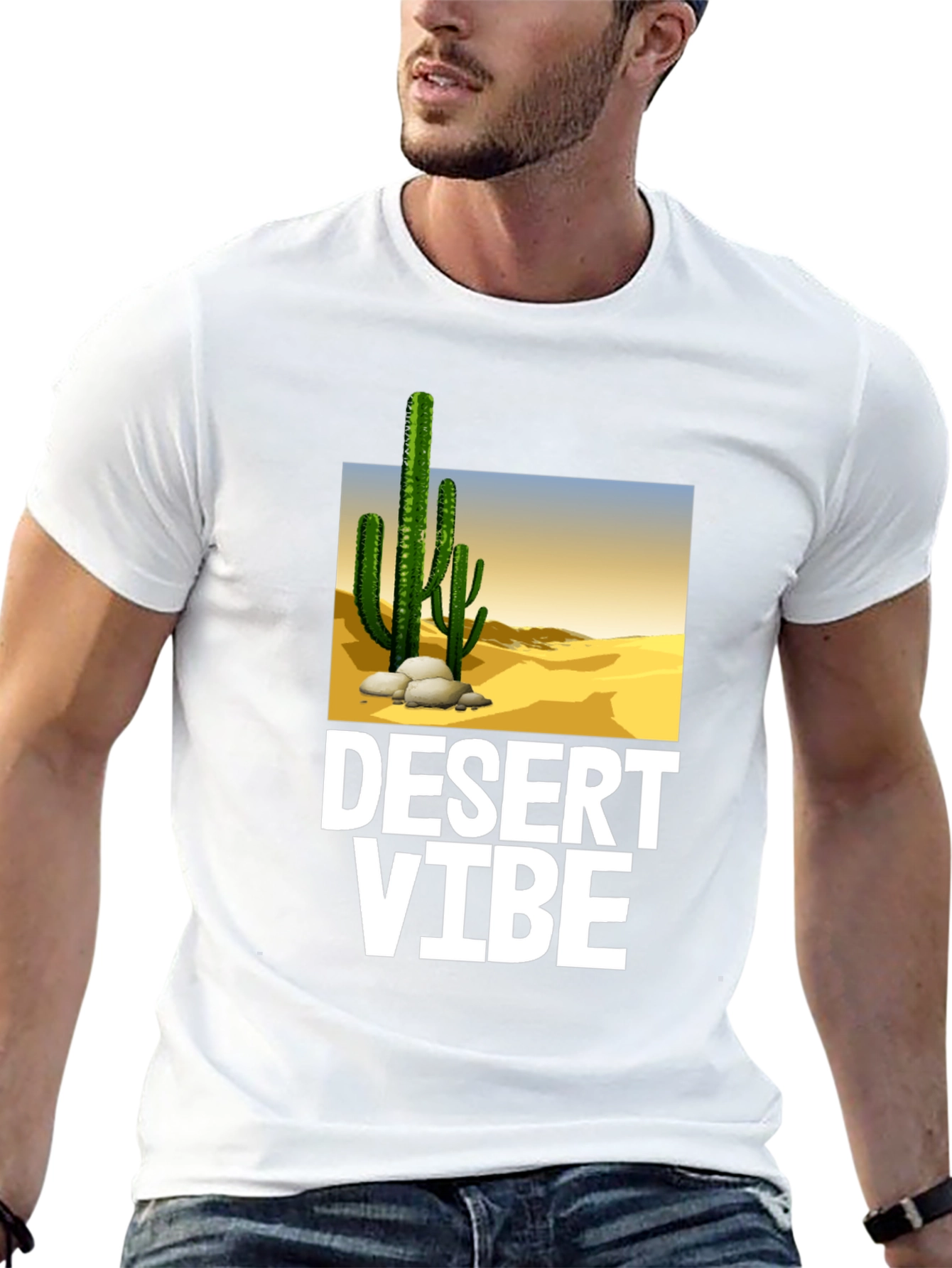 Desert Vibe Graphic T-Shirt - Trendy Casual Wear