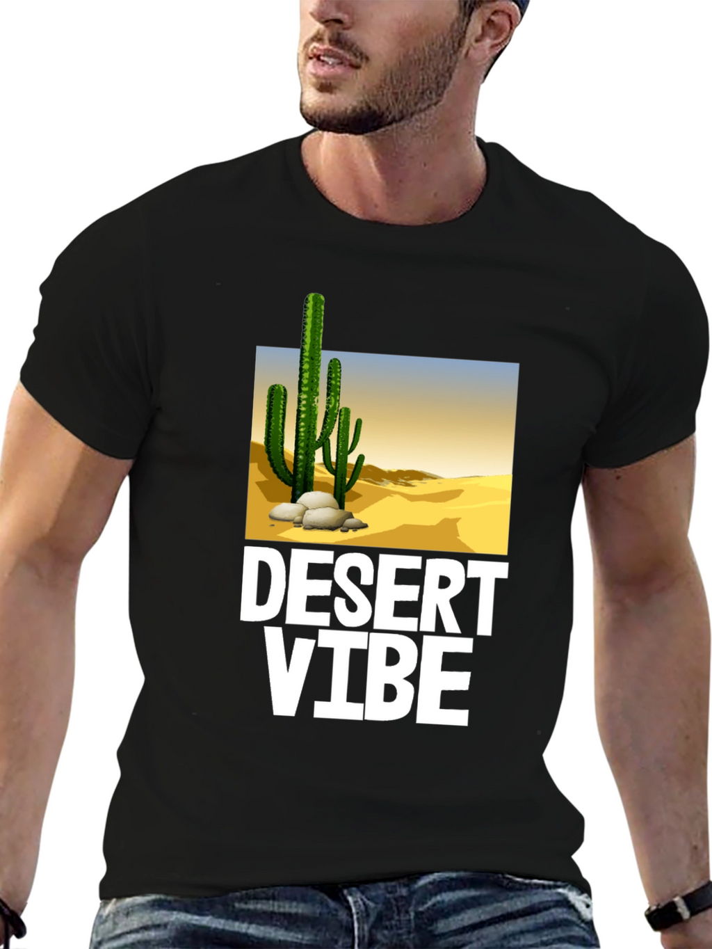 Desert Vibe Graphic T-Shirt - Trendy Casual Wear