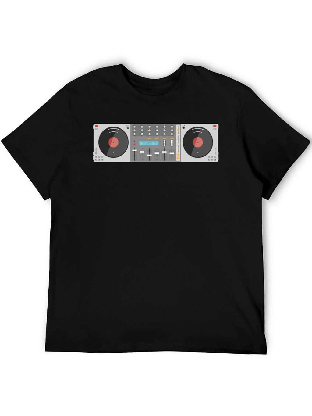 DJ Mixer Graphic Tee - Black Music Lover T-Shirt