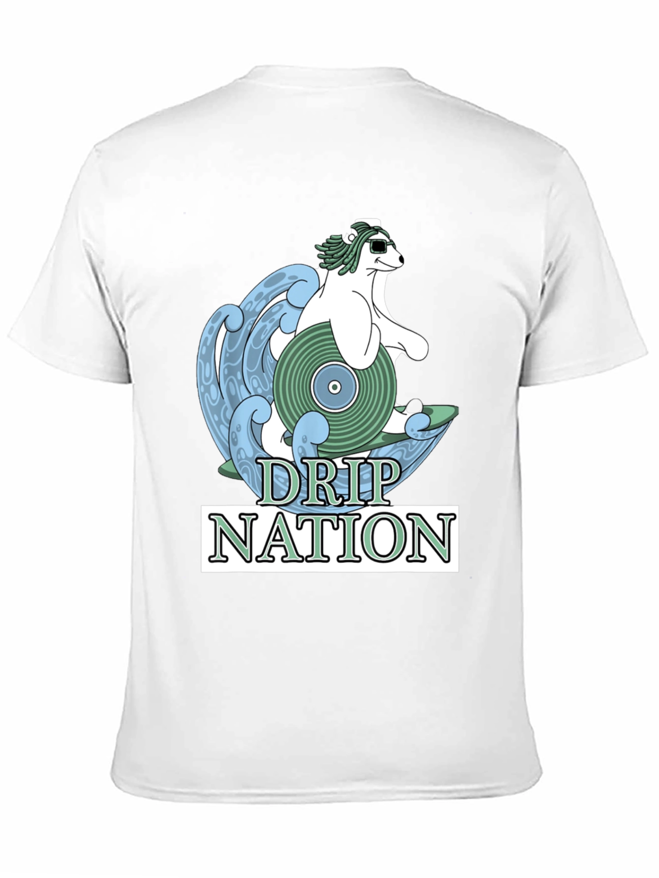 Drip Nation Polar Bear Surfing T-Shirt