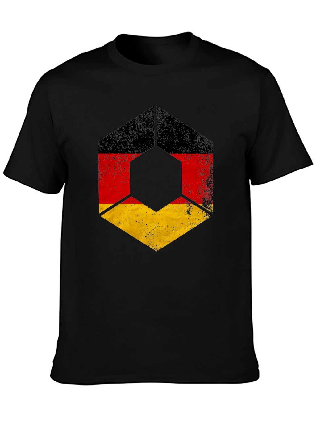 German Flag Distressed Graphic T-Shirt