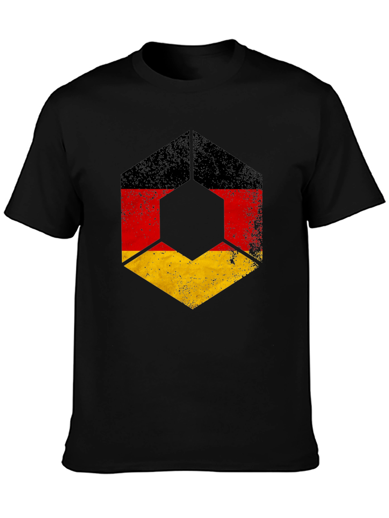 German Flag Distressed Graphic T-Shirt