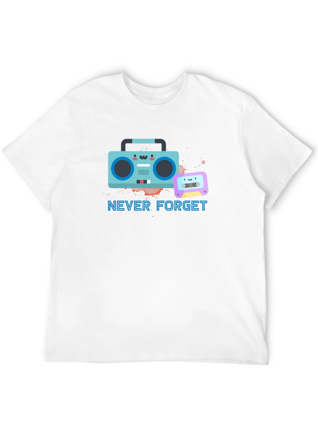 Retro Boombox Never Forget T-Shirt
