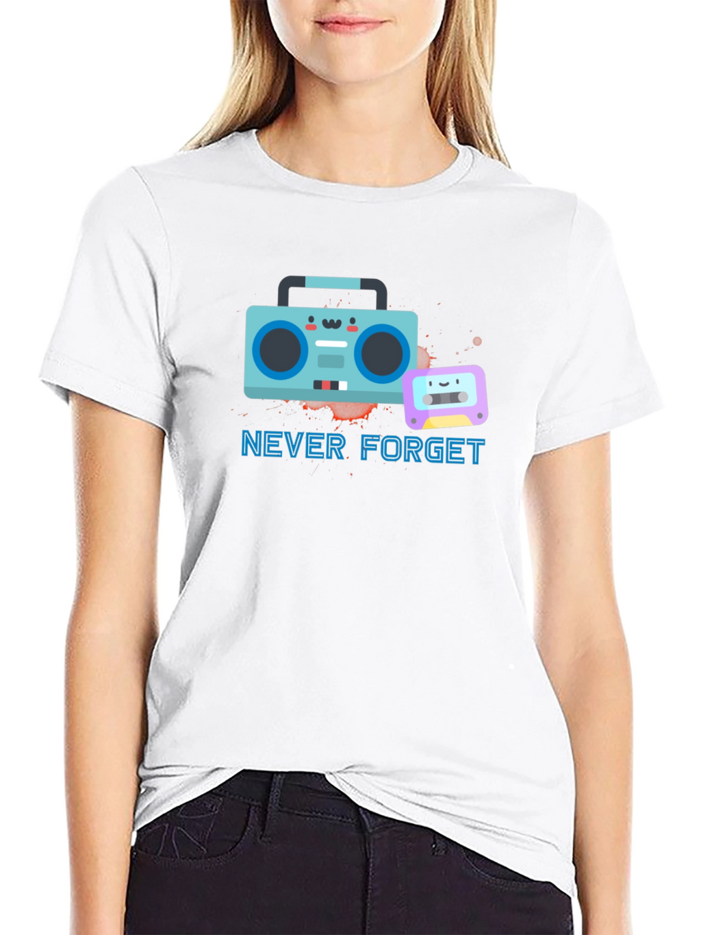 Retro Boombox Never Forget T-Shirt