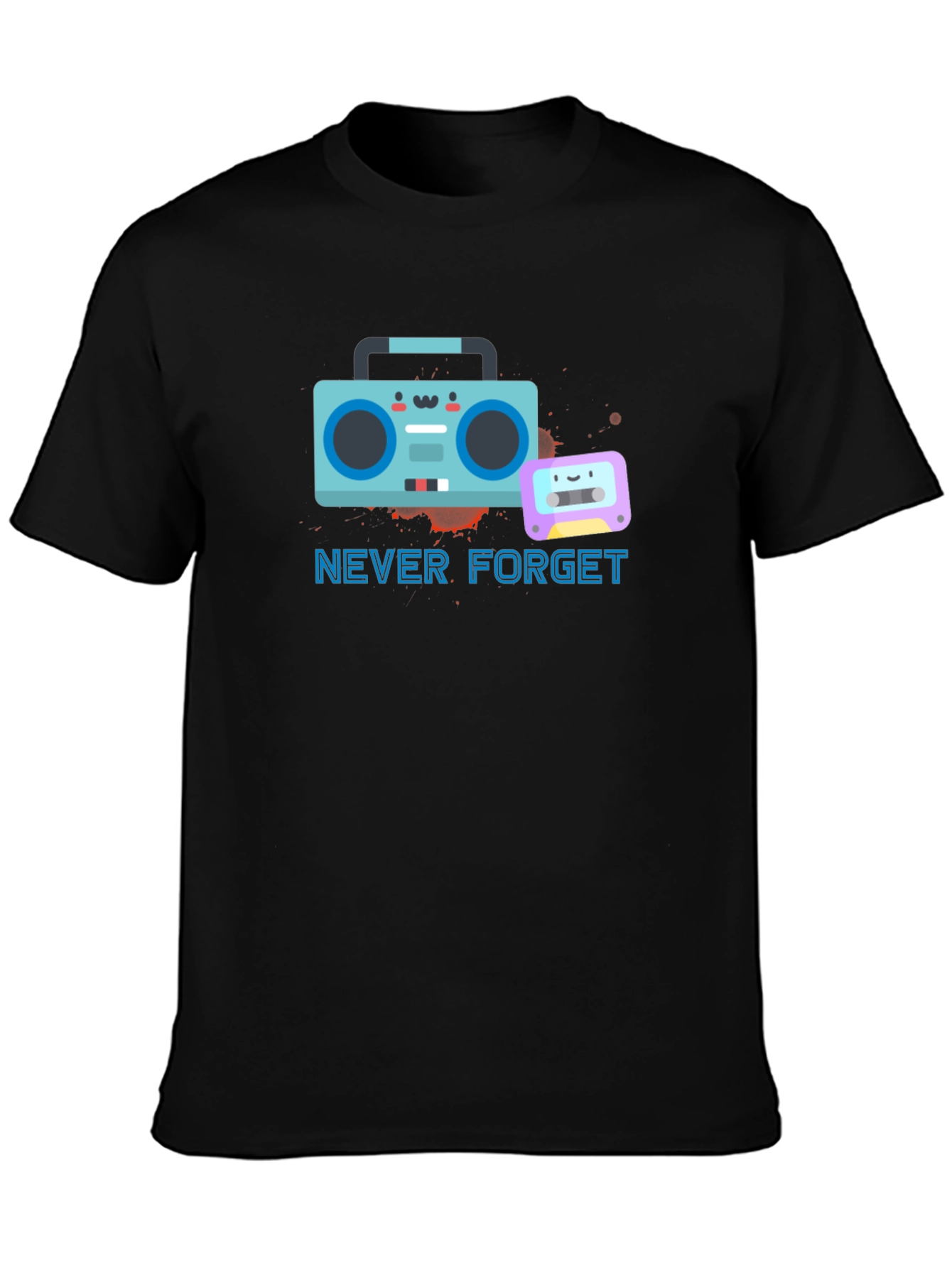 Retro Boombox Never Forget T-Shirt