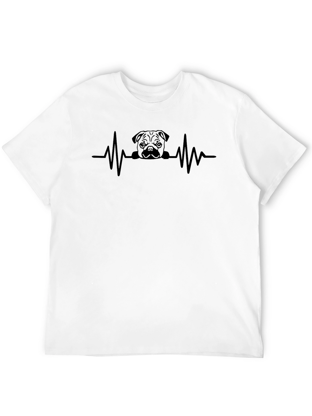 Pug Heartbeat T-Shirt - Love Your Dog!