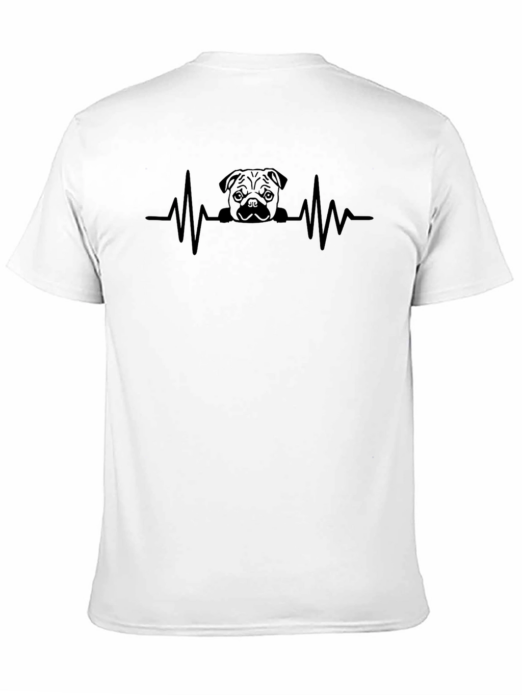 Pug Heartbeat T-Shirt - Love Your Dog!
