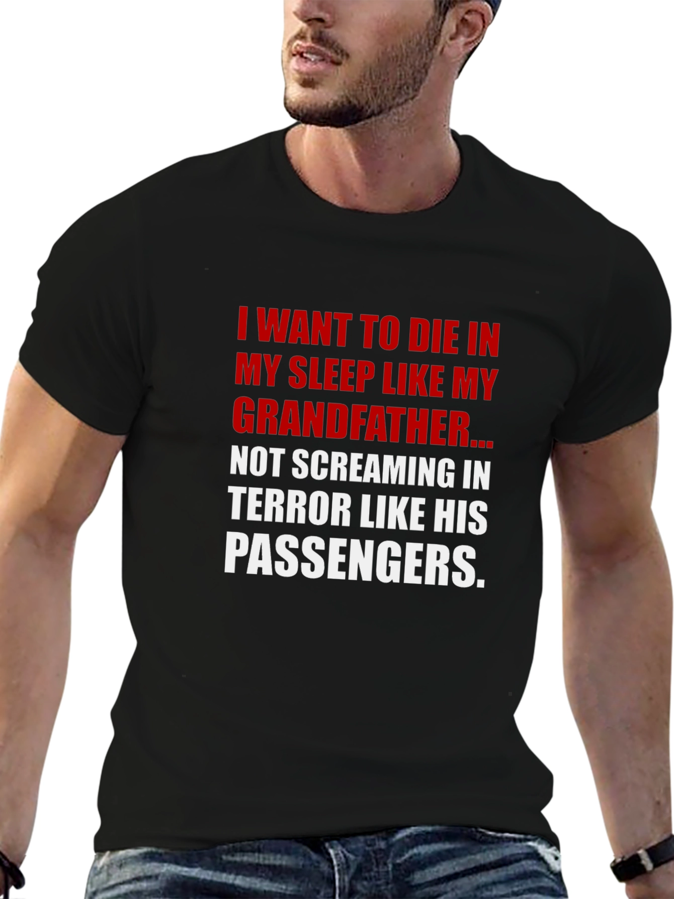 Funny Grandfather T-Shirt - Die in My Sleep
