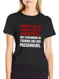 Funny Grandfather T-Shirt - Die in My Sleep