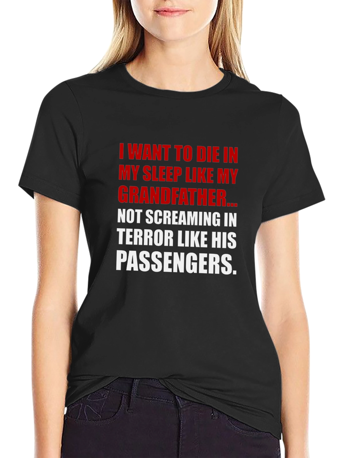 Funny Grandfather T-Shirt - Die in My Sleep