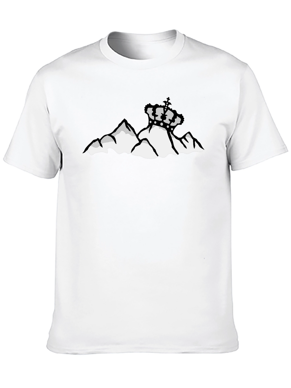 Mountain Crown Graphic Black T-Shirt