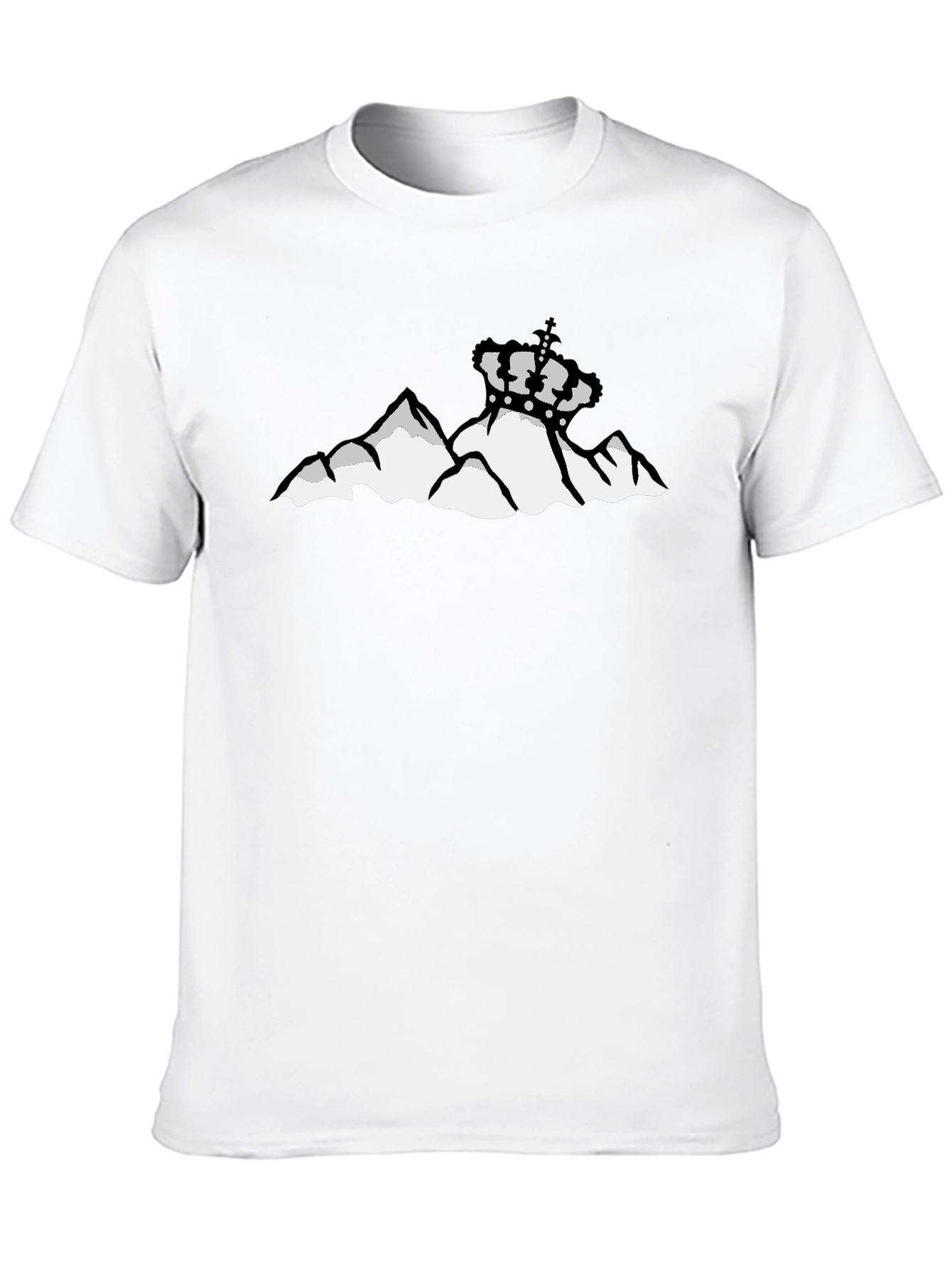 Mountain Crown Graphic Black T-Shirt