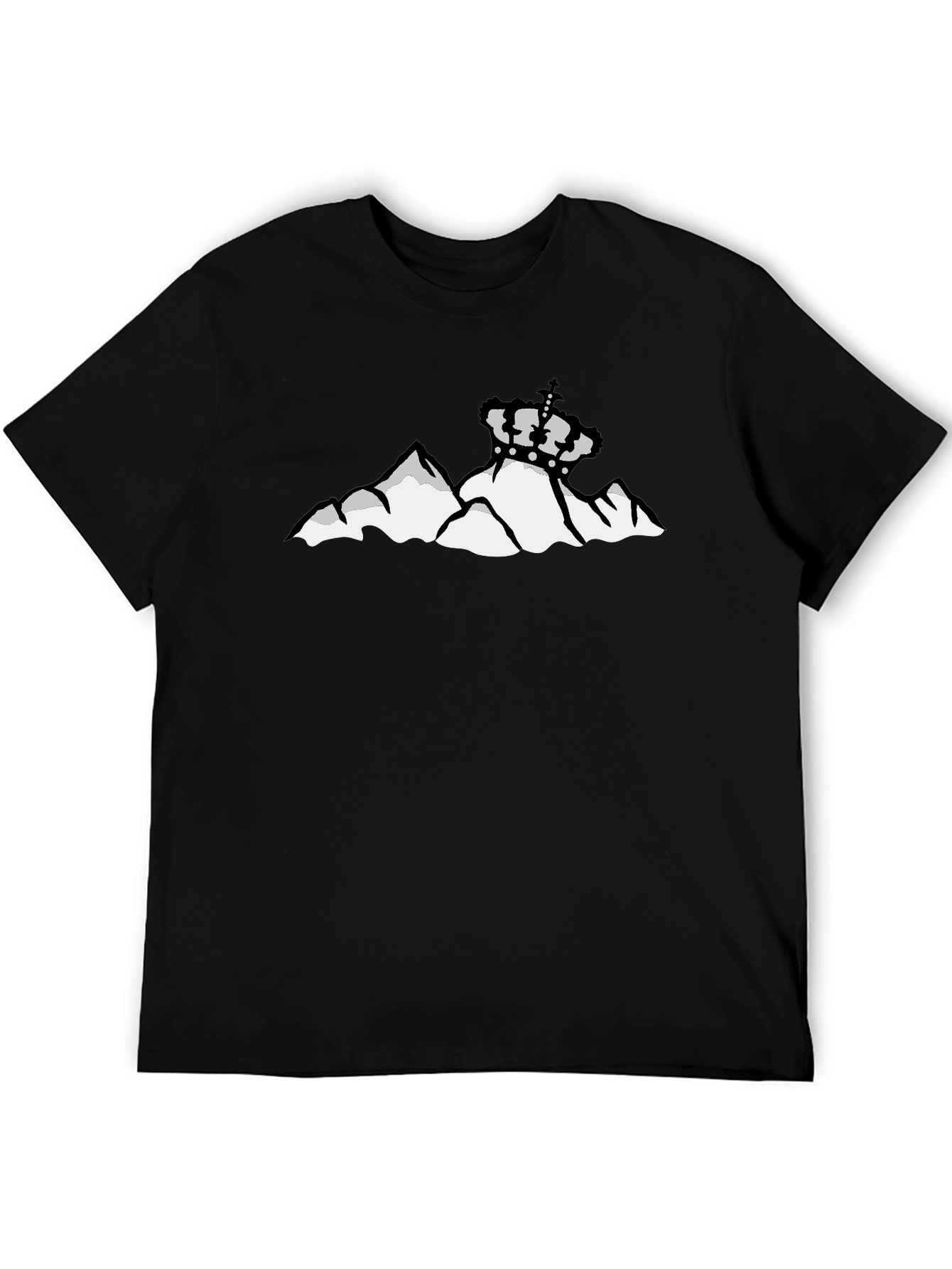 Mountain Crown Graphic Black T-Shirt