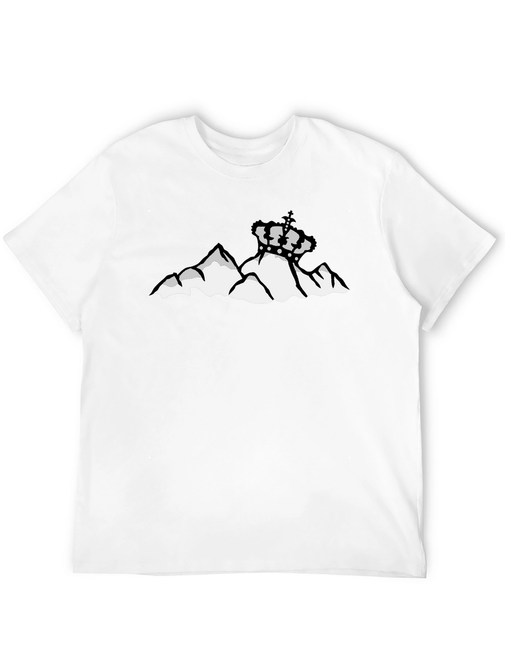 Mountain Crown Graphic Black T-Shirt
