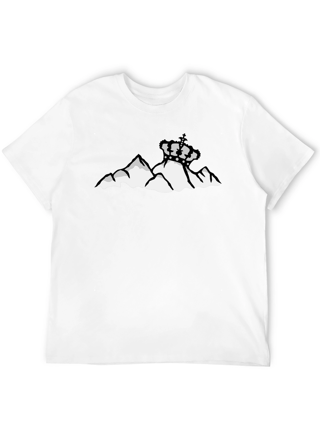 Mountain Crown Graphic Black T-Shirt