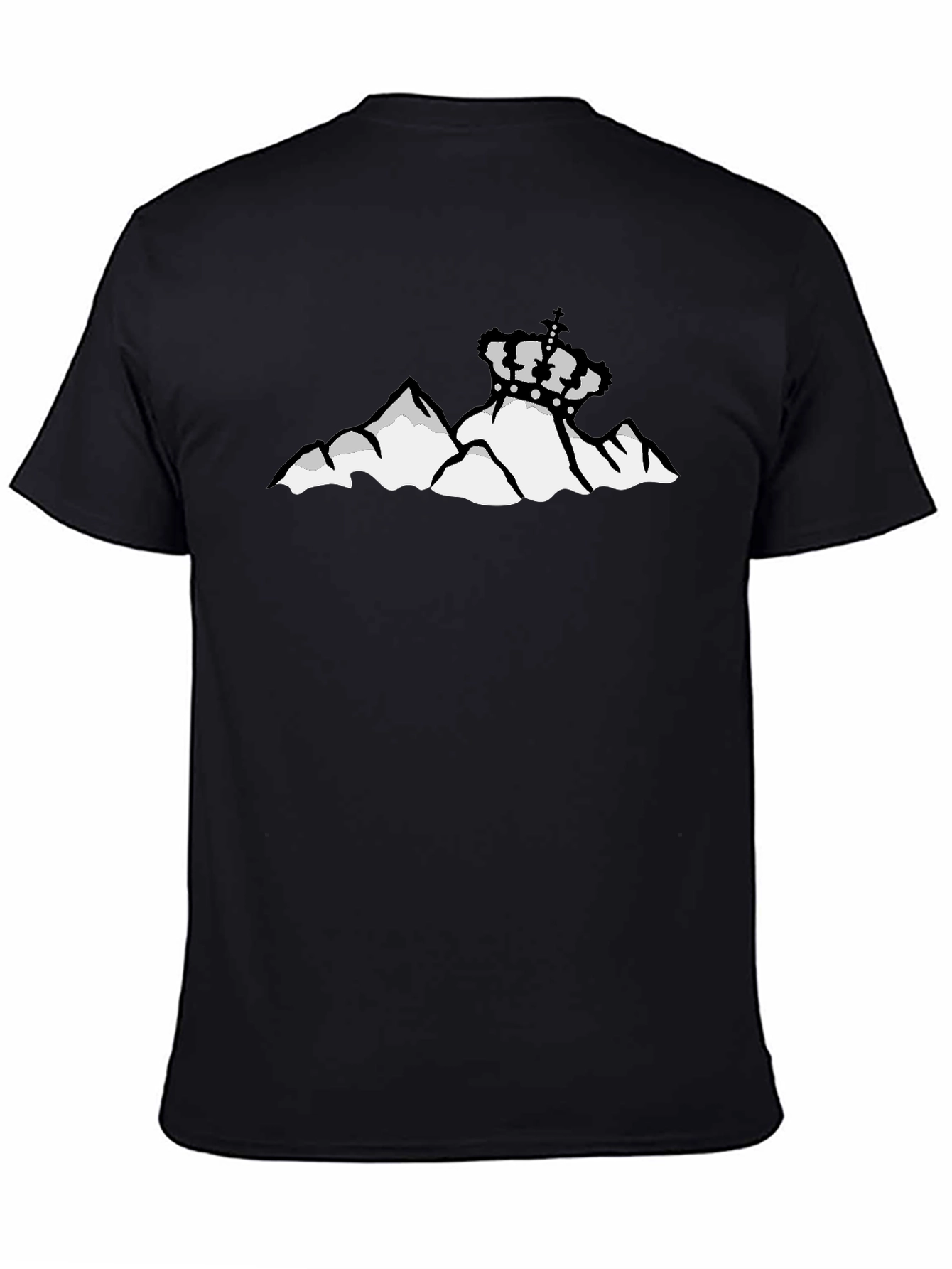 Mountain Crown Graphic Black T-Shirt