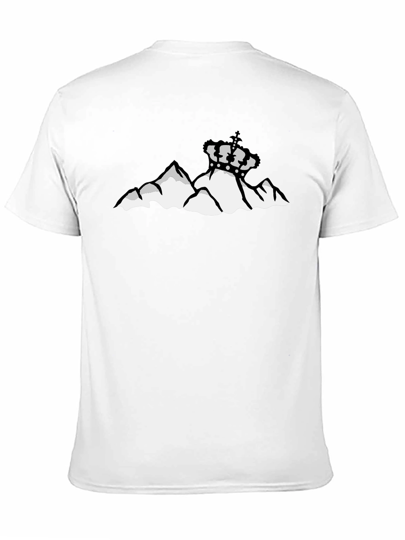 Mountain Crown Graphic Black T-Shirt