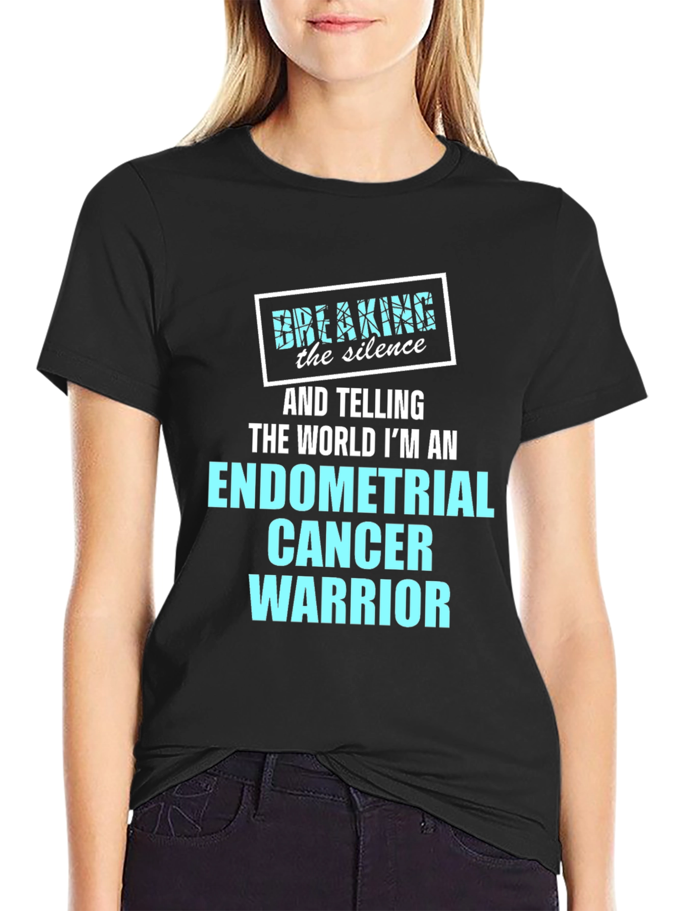 Endometrial Cancer Warrior Awareness T-Shirt
