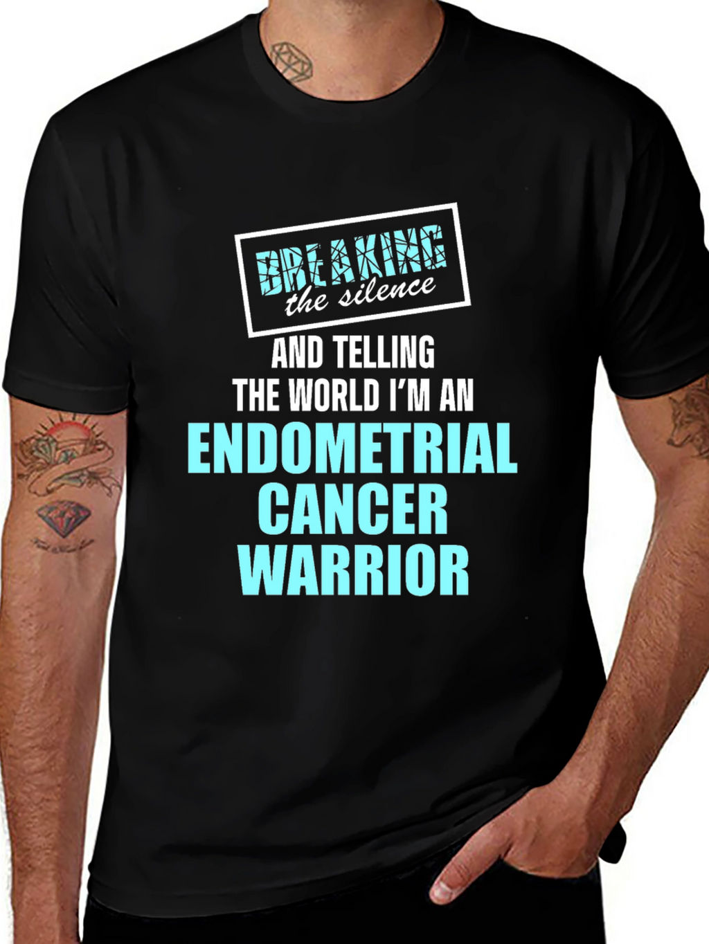 Endometrial Cancer Warrior Awareness T-Shirt