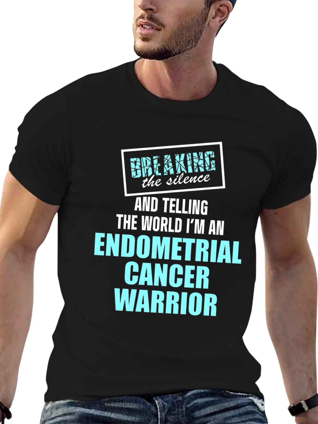 Endometrial Cancer Warrior Awareness T-Shirt