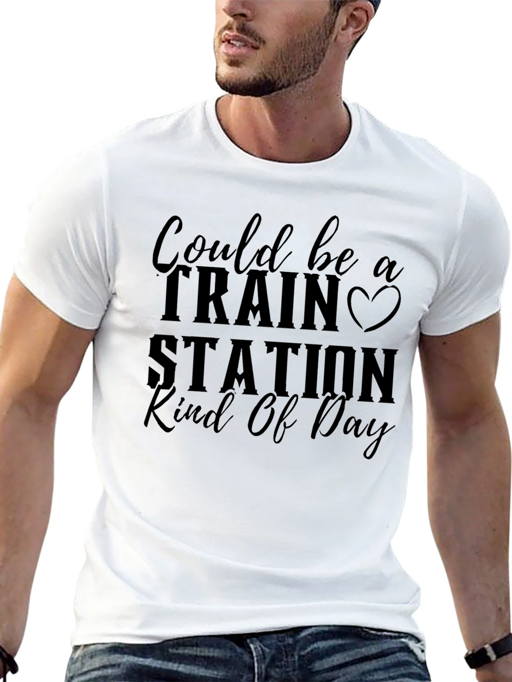 Train Station Kind of Day Graphic Tee