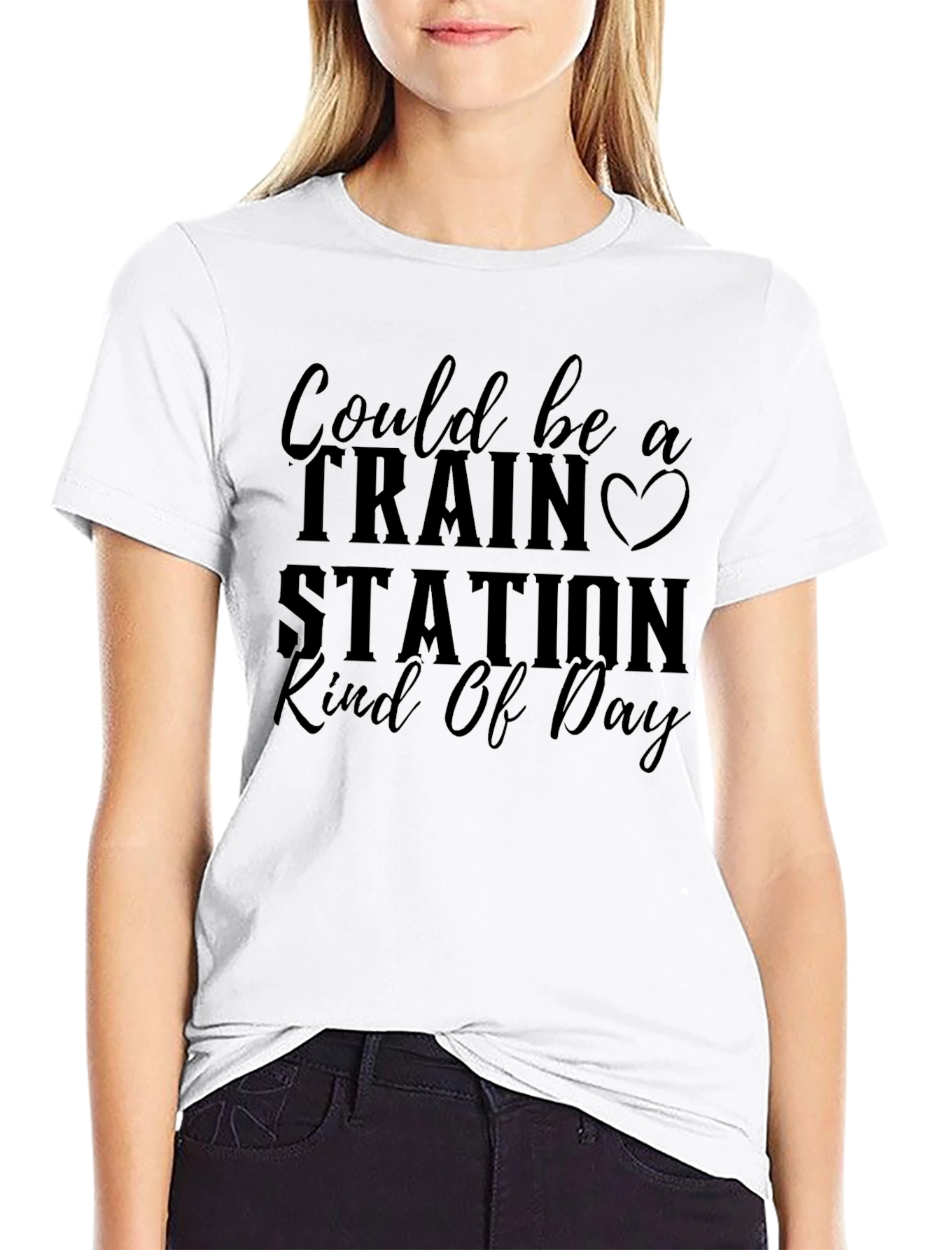Train Station Kind of Day Graphic Tee