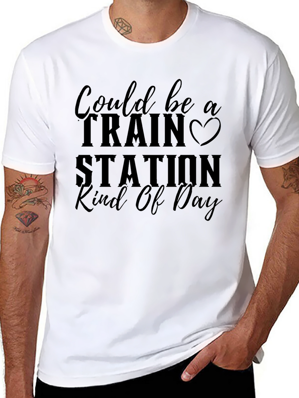 Train Station Kind of Day Graphic Tee