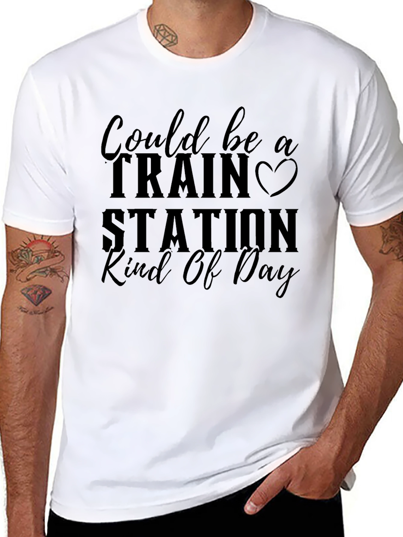 Train Station Kind of Day Graphic Tee