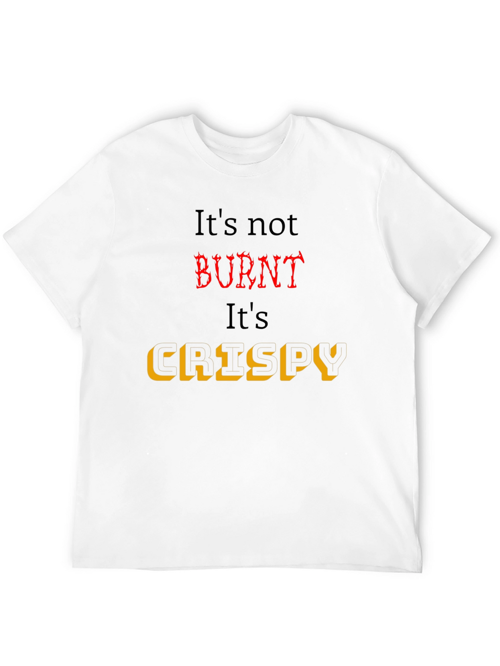 Crispy Black T-Shirt for Foodies